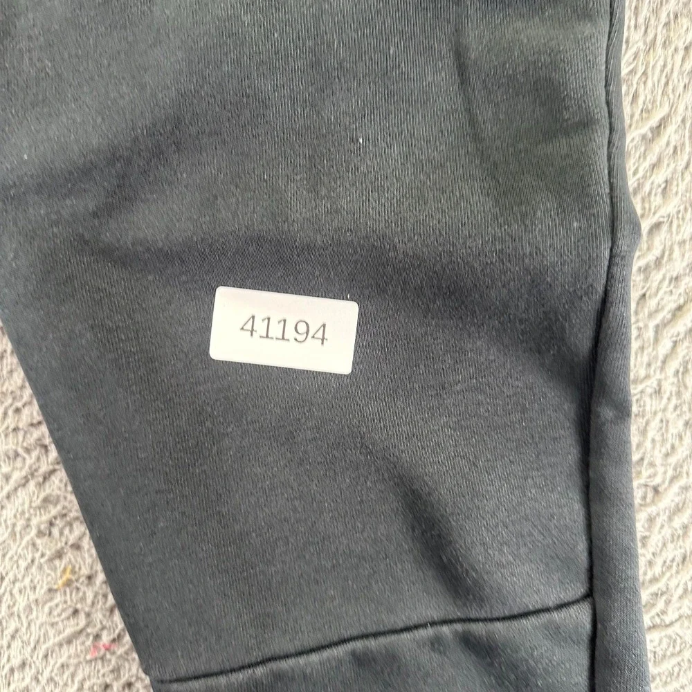 Nike Dri-Fit Sweatpant S Mens‎ Black Cotton Denim Tapered Drawstring Performance